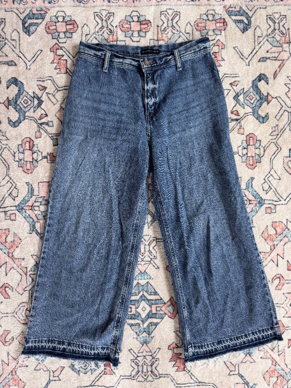Sincerely Jules Wide Leg Jeans w/ Released Hem - size 27